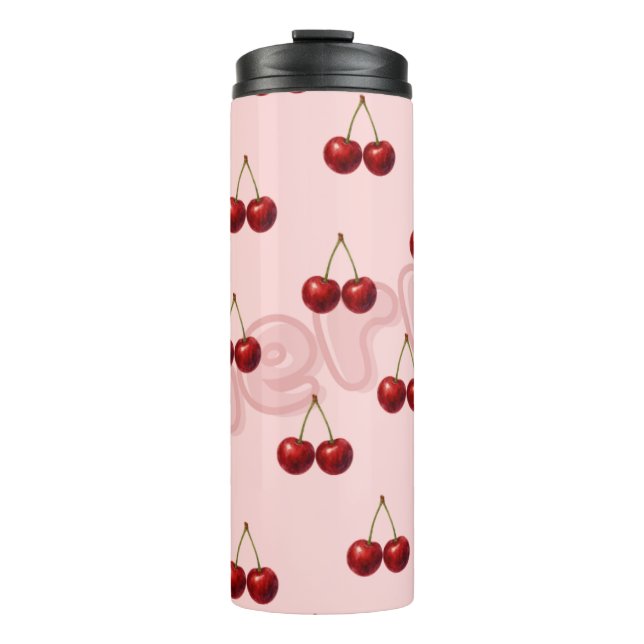 Cherry Pattern Tumbler (Front)