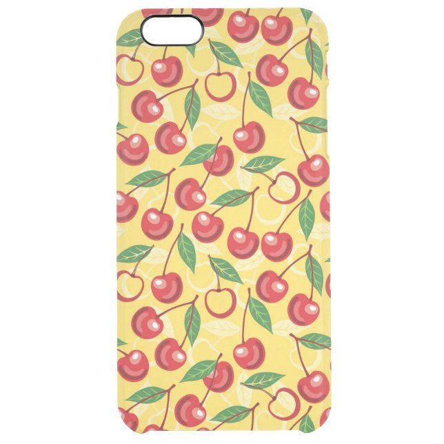 Cherry pattern uncommon iPhone case (Back)