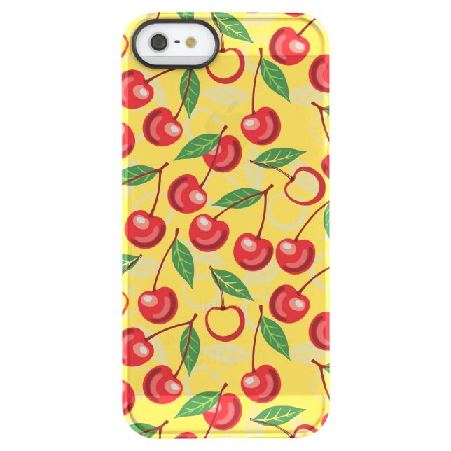 Cherry pattern uncommon iPhone case (Back)