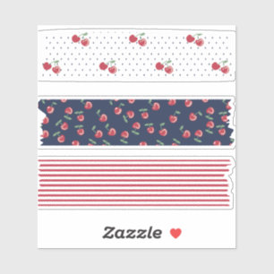 Cherry Pattern Washi Tape Sticker