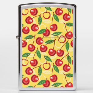 Cherry pattern zippo lighter