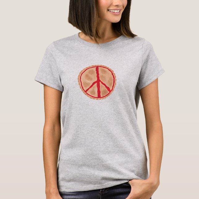 Cherry peace pie sign tee shirts (Front)