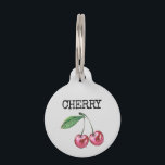 Cherry Pet ID Tag<br><div class="desc">Cherry</div>