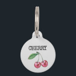 Cherry Pet ID Tag<br><div class="desc">Cherry</div>