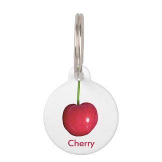Cherry Pet Name Tag