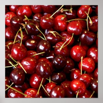 Cherry Photo Wall Decoration On Canvas by designalicious at Zazzle