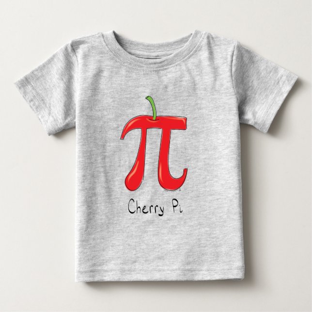 Cherry Pi Cute Math Pi Day Kid's Baby T-Shirt (Front)