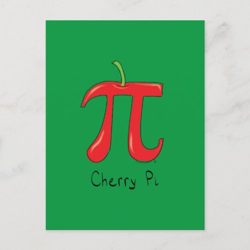 Cherry Pi Cute Math Pi Day Postcard