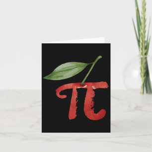 Cherry Pi Day Funny Pie Cherries 3.14 Humor Scienc Card