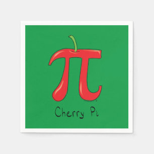 Cherry Pi Symbol Math Teacher Funny Napkins