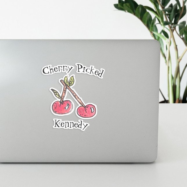 Cherry Picked Cute Name Trendy Fruit Modern Teen  Sticker (Creator Uploaded)