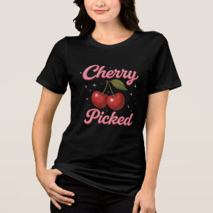 Cherry Picked Pink Sparkle Retro Glam Tri-Blend Shirt