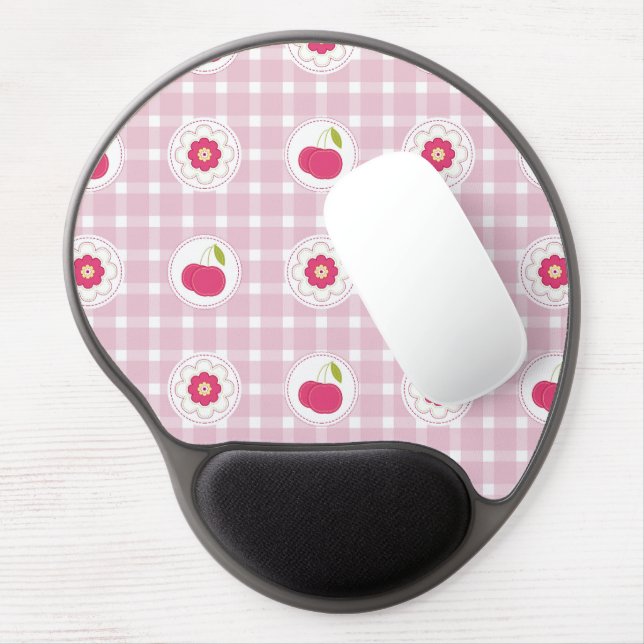 Cherry Picnic Gel Mouse Pad (Left Side)