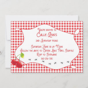 Cherry Picnic Invitation