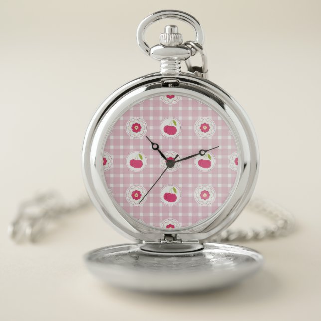 Cherry Picnic Pocket Watch (Inside)