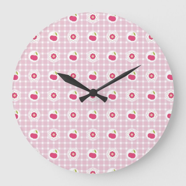 Cherry Picnic Wall Clock (Front)