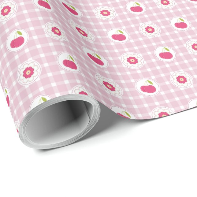 Cherry Picnic Wrapping Paper (Roll Corner)