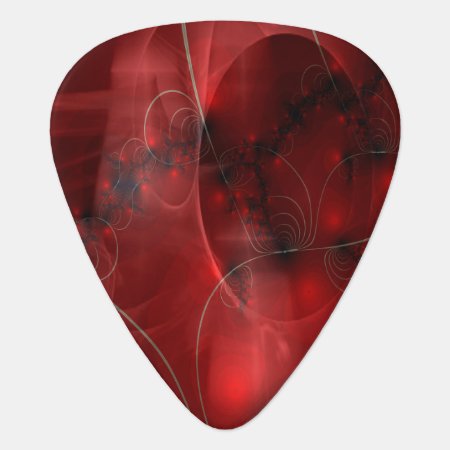 Cherry Pie Abstract Guitar Pick