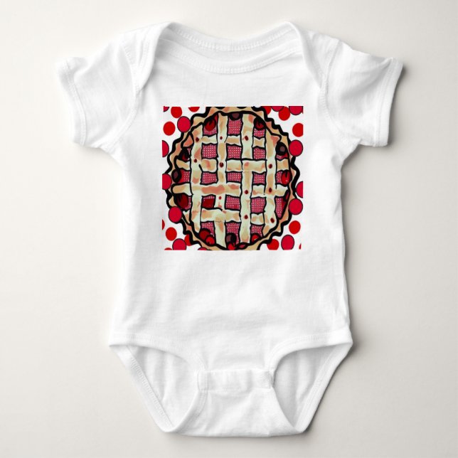 Cherry Pie Baby Bodysuit (Front)
