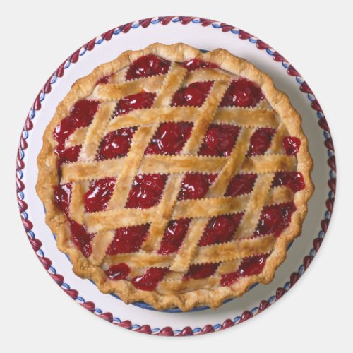 Cherry Pie Classic Round Sticker