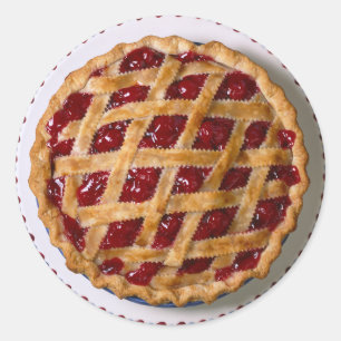 Cherry Pie Classic Round Sticker