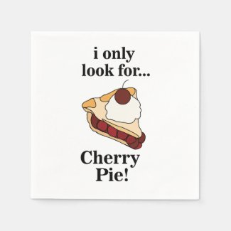 Cherry Pie Food Party Napkins