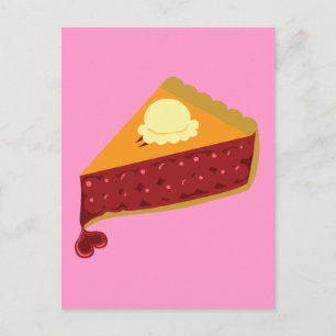 Cherry Pie Heart Postcard