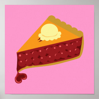 Cherry Pie Heart Poster