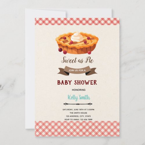 Cherry pie invitation