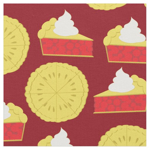 Cherry Pie Kids Cute Food Baby Nursery Fabric
