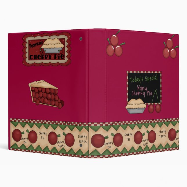 Cherry Pie Recipe Binder (Background)