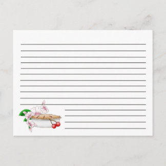 Cherry Pie Recipe Card