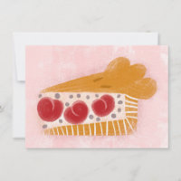 Cherry Pie Slice Greeting Card