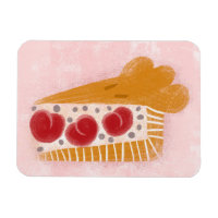 Cherry Pie Slice Refrigerator Magnet