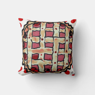 Cherry Pie Throw Pillow