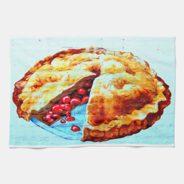 cherry pie towel (Horizontal)