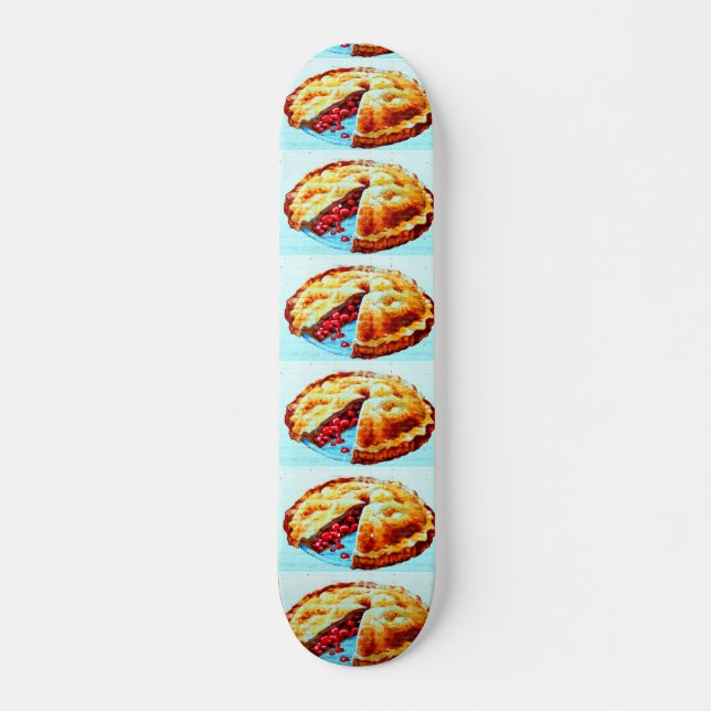 cherry pies skateboard deck (Front)