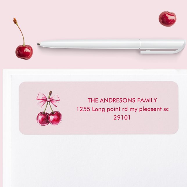 Cherry Pink Birthday Label (Creator Uploaded)