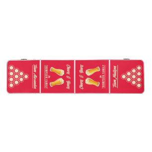 Cherry Pink Family Reunion Champions Team Name Beer Pong Table