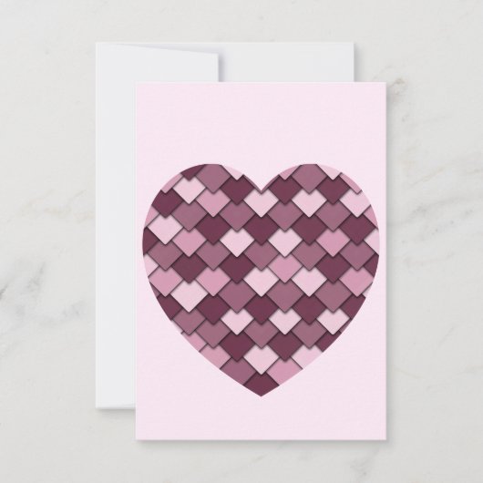 Cherry Pink Square and Diamond heart (Front)