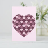 Cherry Pink Square and Diamond heart (Standing Front)