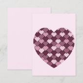 Cherry Pink Square and Diamond heart (Front/Back)