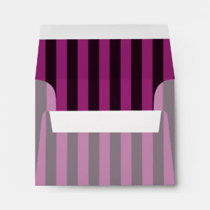 Cherry Pink Striped Custom Envelope