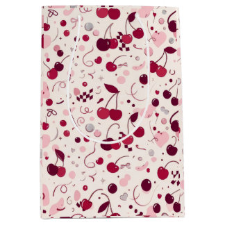Cherry Pink Y2K Seamless gift bag | Cute Aesthetic