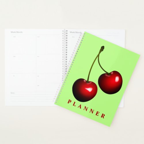 Cherry Planner with Custom Colors or Text