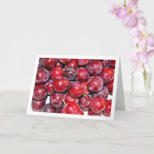 Cherry Plums Card (Orchid)