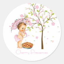 Cherry Preserves Canning Label