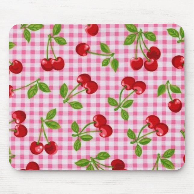Cherry Print Mouse Pad (Front)