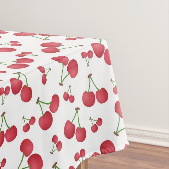 Cherry Print Tablecloth 