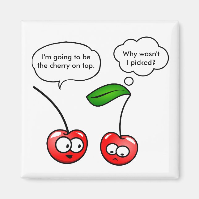 Cherry Puns Magnet (Front)